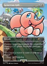 【Foil】(2088)■ボーダーレス■《過大な贈り物/Generous Gift》[SLD] 白