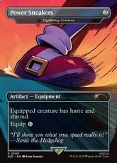 【Foil】(2099)■ボーダーレス■《Power Sneakers》//《稲妻のすね当て/Lightning Greaves》[SLD] 茶