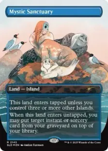 MTG 神秘の聖域 ボーダーレス 英語 1枚 secret lair Foil】(2143)□ボーダーレス□《神秘の聖域/Mystic Sanctuary》[SLD