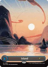 【Foil】(2146)■ボーダーレス■《島/Island》[SLD] 土地