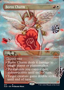 217)□ボーダーレス□《ボロスの魔除け/Boros Charm》[SLD] 金R | 日本 
