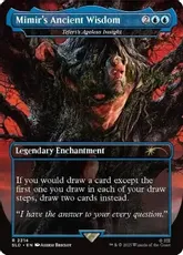 【Foil】(2214)■ボーダーレス■《Mimir's Ancient Wisdom》//《テフェリーの永遠の洞察/Teferi's Ageless Insight》[SLD] 青
