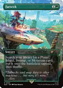 Foil】(2222)□ボーダーレス□《遥か見/Farseek》[SLD] 緑 | 日本最大