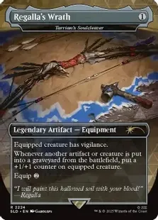 Foil】(2224)□ボーダーレス□《Regalla's Wrath》//《タリアンの魂
