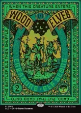 【Foil】(2280)■ボーダーレス■《ウッド・エルフ/Wood Elves》[SLD] 緑R