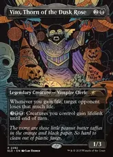【Foil】(2282)■ボーダーレス■《薄暮薔薇の棘、ヴィト/Vito, Thorn of the Dusk Rose》[SLD] 黒