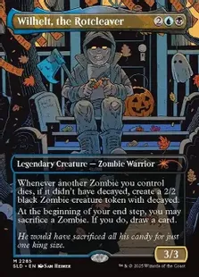 Foil】(2285)□ボーダーレス□《腐敗の大鉈、ウィルヘルト/Wilhelt