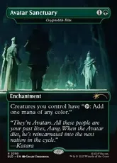 【Foil】(2293)■ボーダーレス■《Avatar Sanctuary》//《謎の石の儀式/Cryptolith Rite》[SLD] 緑