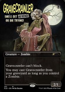 (231)■ボーダーレス■《墓所這い/Gravecrawler》[SLD] 黒R