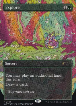 コンフェッティ・Foil】(2327)□ボーダーレス□《探検/Explore》[SLD