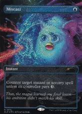 【コンフェッティ・Foil】(2332)■ボーダーレス■《唱え損ね/Miscast》[SLD] 青