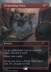 【コンフェッティ・Foil】(2334)■ボーダーレス■《苦しめる声/Tormenting Voice》[SLD] 赤