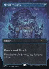 【コンフェッティ・Foil】(2338)■ボーダーレス■《血清の幻視/Serum Visions》[SLD] 青
