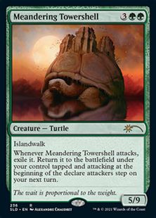 【Foil】(236)《うねる塔甲羅/Meandering Towershell》[SLD] 緑R