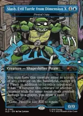 (2363)■ボーダーレス■《Slash, Evil Turtle from Dimension X》//《海賊の写し/Pirated Copy》[SLD] 青R