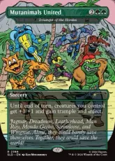 【Foil】(2366)■ボーダーレス■《Mutanimals United》//《大軍の功績/Triumph of the Hordes》[SLD] 緑R