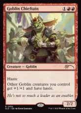 (2424)《ゴブリンの酋長/Goblin Chieftain》[SLD] 赤