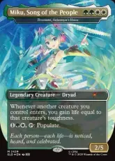 【Foil】(2429)■ボーダーレス■《Miku, Song of the People》//《セレズニアの声、トロスターニ/Trostani, Selesnya's Voice》[SLD] 金