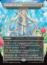 【Foil】(2431)■ボーダーレス■《Cascade of Song》//《光素の泉/Halo Fountain》[SLD] 白