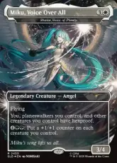【Foil】(2433)■ボーダーレス■《Miku, Voice Over All》//《豊潤の声、シャライ/Shalai, Voice of Plenty》[SLD] 白