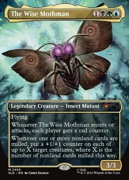 (2455)■ボーダーレス■《賢きモスマン/The Wise Mothman》[SLD] 金R
