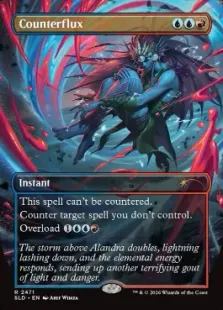 Foil】(2471)□ボーダーレス□《対抗変転/Counterflux》[SLD] 金R