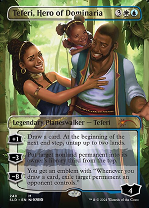 【Foil】(248)■ボーダーレス■《ドミナリアの英雄、テフェリー/Teferi, Hero of Dominaria》[SLD] 金R