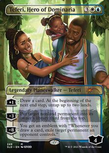 (248)■ボーダーレス■《ドミナリアの英雄、テフェリー/Teferi, Hero of Dominaria》[SLD] 金R
