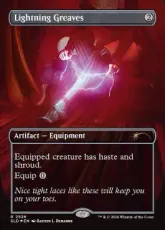 【Foil】(2526)■ボーダーレス■《稲妻のすね当て/Lightning Greaves》[SLD] 茶R