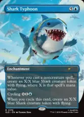 【Foil】(2578)■ボーダーレス■《サメ台風/Shark Typhoon》[SLD] 青