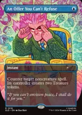 【Foil】(2618)■ボーダーレス■《断れない提案/An Offer You Can't Refuse》[SLD] 青