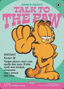 Foil】(2669)□ボーダーレス□《Talk to the Paw》//《オアリムの詠唱