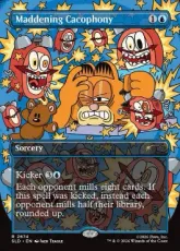 【Foil】(2674)■ボーダーレス■《荒れ狂う騒音/Maddening Cacophony》[SLD] 青R