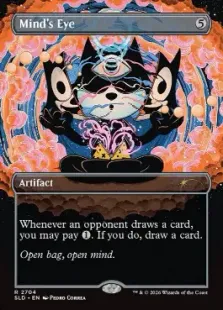 Foil】(2704)□ボーダーレス□《精神の眼/Mind's Eye》[SLD] 茶R