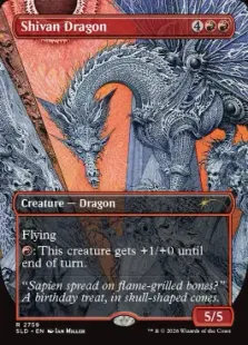 Foil】(2759)□ボーダーレス□《シヴ山のドラゴン/Shivan Dragon》[SLD