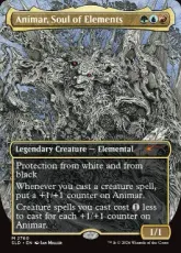 【Foil】(2760)■ボーダーレス■《精霊の魂、アニマー/Animar, Soul of Elements》[SLD] 金
