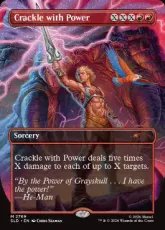 【Foil】(2769)■ボーダーレス■《弾ける力/Crackle with Power》[SLD] 赤