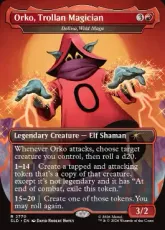 【Foil】(2770)■ボーダーレス■《Orko, Trollan Magician》/《暴走魔導士、デリーナ/Delina, Wild Mage》[SLD] 赤
