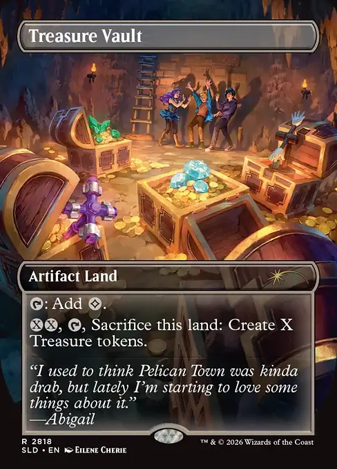 Foil】(261)《宝物庫/Treasure Vault》[AFR] 土地R | 日本最大級 MTG