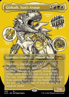(320)■ボーダーレス■《太陽の化身、ギシャス/Gishath, Sun's Avatar》[SLD] 金R