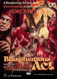 (322)■ボーダーレス■《冒涜の行動/Blasphemous Act》[SLD] 赤R