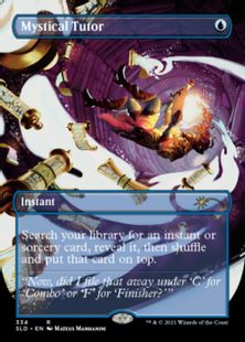 【Foil】(334)■ボーダーレス■《神秘の教示者/Mystical Tutor》[SLD] 青R