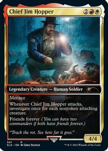 (341)■フルアート■《Chief Jim Hopper》[SLD] 金R