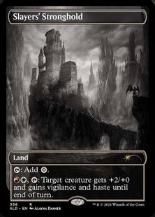 【Foil】(356)■フルアート■《処刑者の要塞/Slayers' Stronghold》[SLD] 土地R