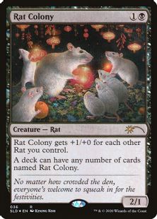 Foil】(036)《ネズミの群棲/Rat Colony》[SLD] 黒R | 日本最大級 MTG 