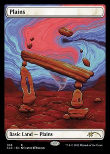【Foil】(393)■フルアート■《平地/Plains》[SLD] 土地
