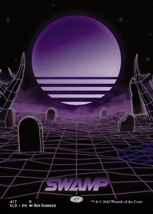 (417)■ボーダーレス■《沼/Swamp》[SLD] 土地