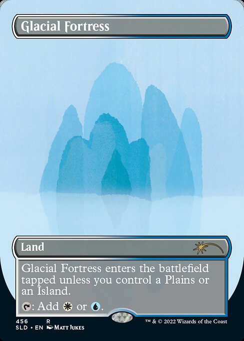 (456)■ボーダーレス■《氷河の城砦/Glacial Fortress》[SLD] 土地R
