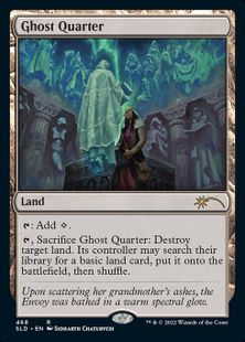 【Foil】(468)《幽霊街/Ghost Quarter》[SLD] 土地R
