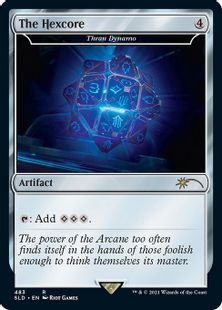 【Foil】(483)《The Hexcore》/《スランの発電機/Thran Dynamo》[SLD] 茶